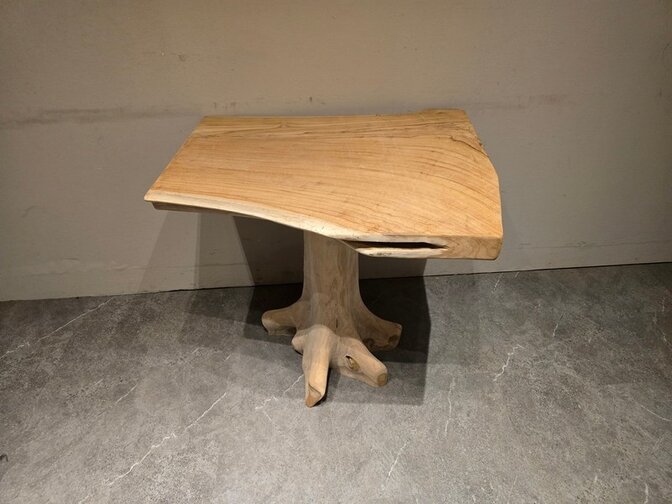 Wortelhouten eettafel 75x85x75cm - SR2584-09