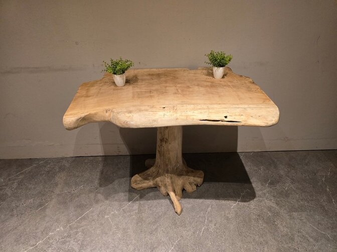 Wortelhouten eettafel 70x100x80cm - SR2584-10