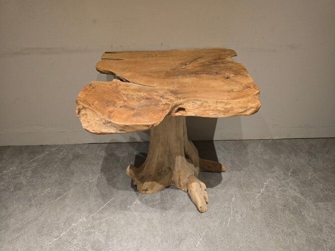 Wortelhouten eettafel 75x80x80cm - SR2584-11