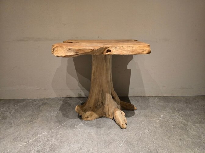 Wortelhouten eettafel 75x80x80cm - SR2584-11