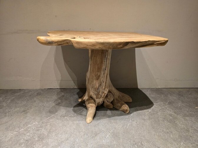 Wortelhouten eettafel 80x100x80cm - SR2584-12