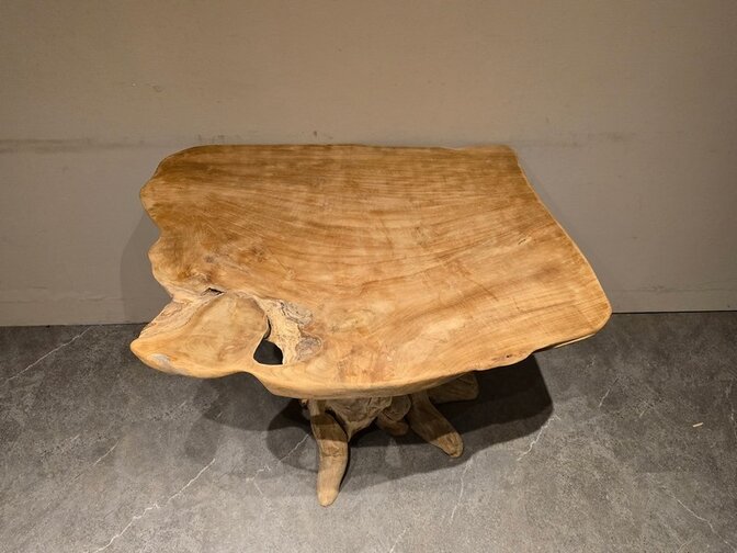 Wortelhouten eettafel 80x100x80cm - SR2584-12