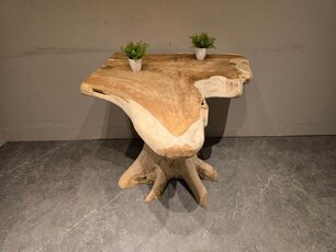 Wortelhouten eettafel 90x95x80cm - SR2584-13