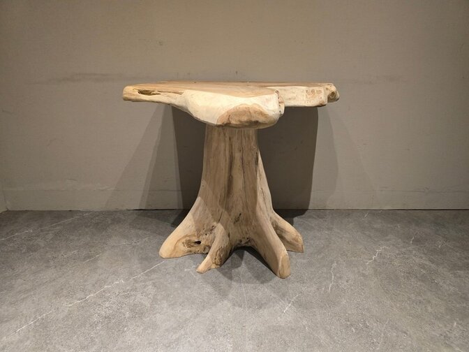 Wortelhouten eettafel 90x95x80cm - SR2584-13