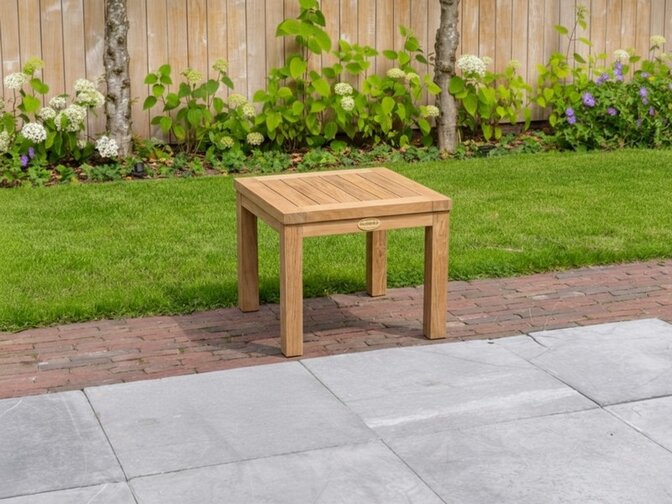 Teak salontafel Venice 48x48x42cm