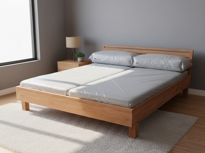 2-persoons bed Gavia - Teakhout - ligbed