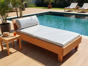 Teak bed  Gavia - 1 pers.