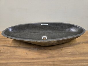 Wasbak natuursteen FL23539 - 86x34x15cm