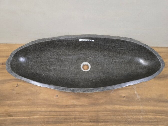 Wasbak natuursteen FL23539 - 86x34x15cm
