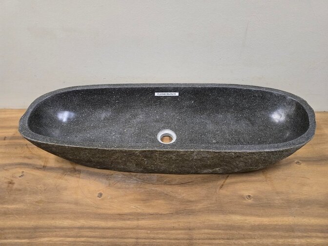Wasbak natuursteen FL23540 - 86x30x15cm
