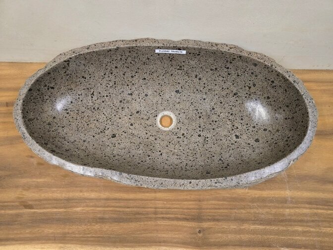Wasbak natuursteen FL23542 - 78x40x16cm