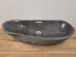 Wasbak natuursteen FL23544 - 90x35x16cm
