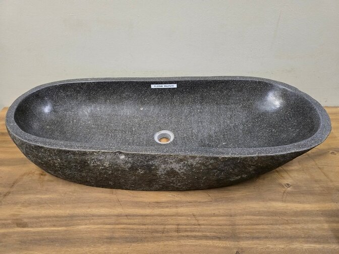 Wasbak natuursteen FL23546 - 90x37x15cm