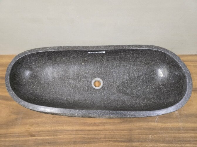 Wasbak natuursteen FL23546 - 90x37x15cm