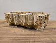 Waskom van versteend hout -59x35x15cm - FL23550