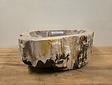 Waskom van versteend hout -47x37x15cm - FL23554