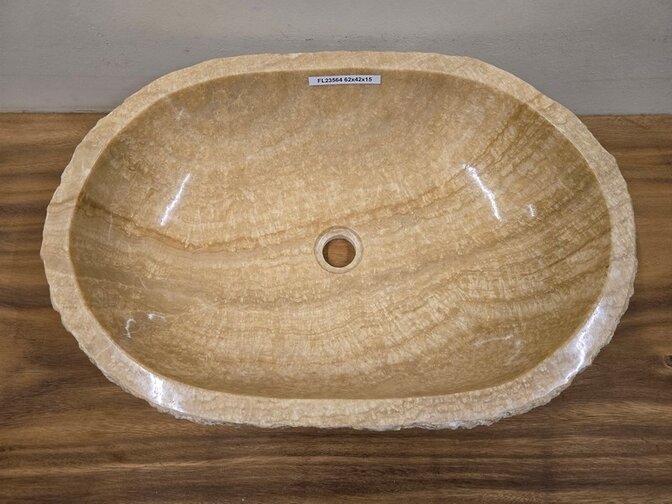 Onyx waskom - Ovaal - 62x42x15cm - FL23564