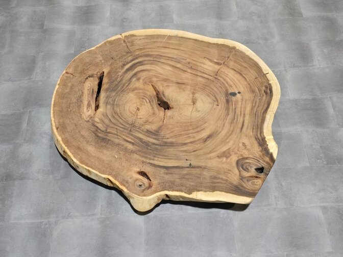 Ronde boomstamtafel 125/140cm CA15-725