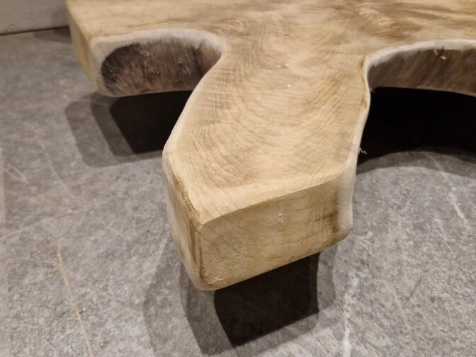 Teak Salontafelblad 75x75x6cm - RI25111-01