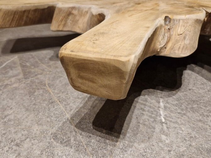 Teak Salontafelblad 95x105x6cm - RI25111-02