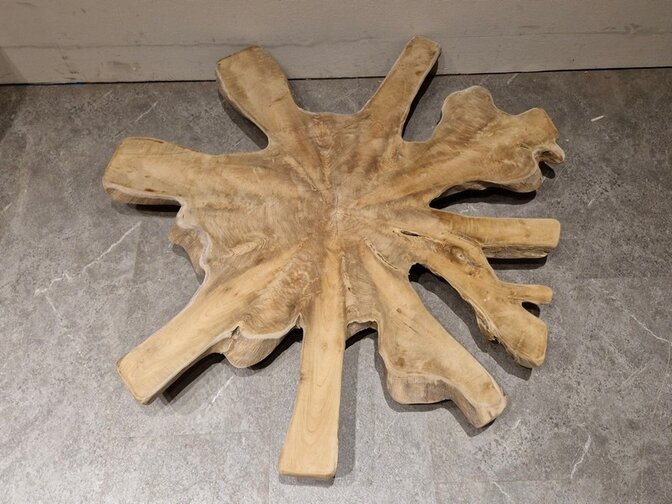 Teak Salontafelblad 95x105x6cm - RI25111-02