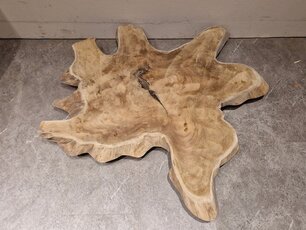 Teak Salontafelblad 100x105x6cm - RI25111-03