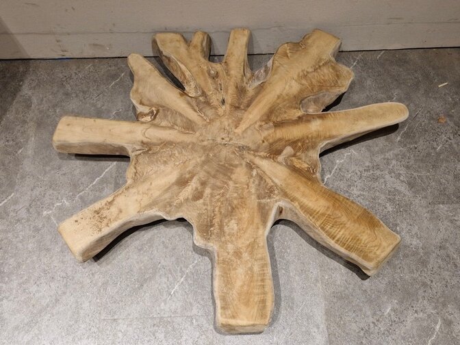 Teak Salontafelblad 100x120x6cm - RI25111-04