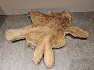 Teak Salontafelblad 105x110x6cm - RI25111-05