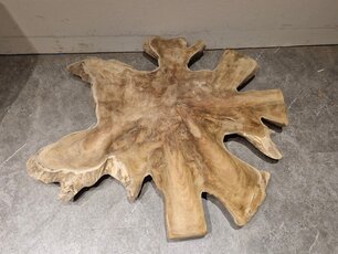 Teak Salontafelblad 100x120x6cm - RI25111-07