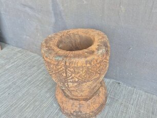 Houten vijzel - gegraveerd - mix