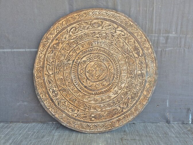 Rond decoratie wandpaneel - 105cm