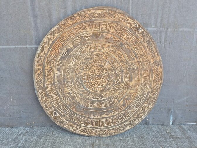 Rond decoratie wandpaneel - 110cm