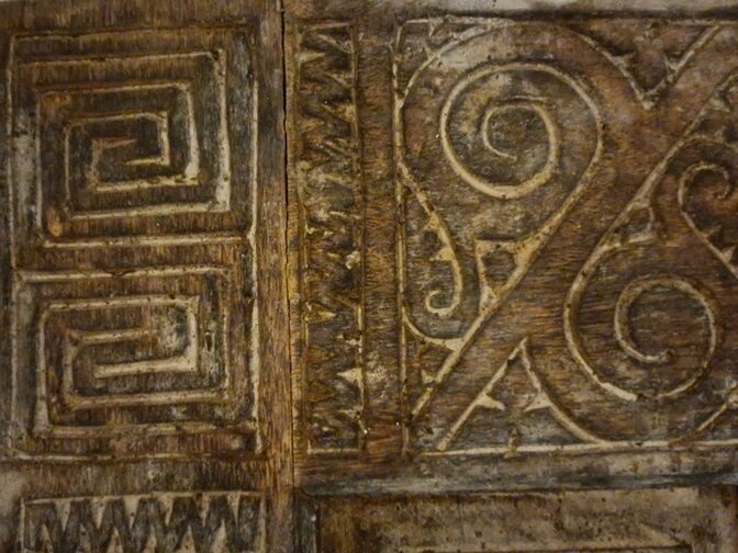 Indonesische oude deur 91x218cm