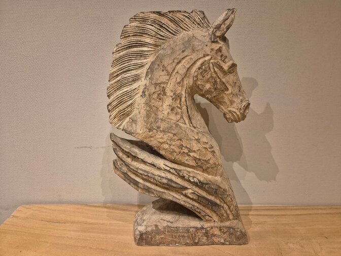 Paardenhoofd hout  -50cm