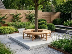 Teak boombank zonder rugleuning 170cm