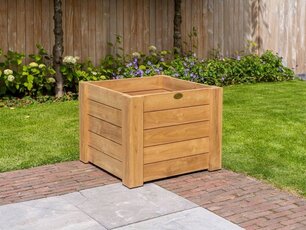 Teakhouten Bloembak 70x70x50cm