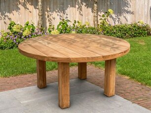 Teak tuintafel Napoli 155cm rond