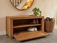 Teak schoenenkastje 90cm - Naturel