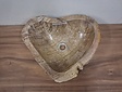 Waskom van versteend hout - 46x36x15cm - FL23676