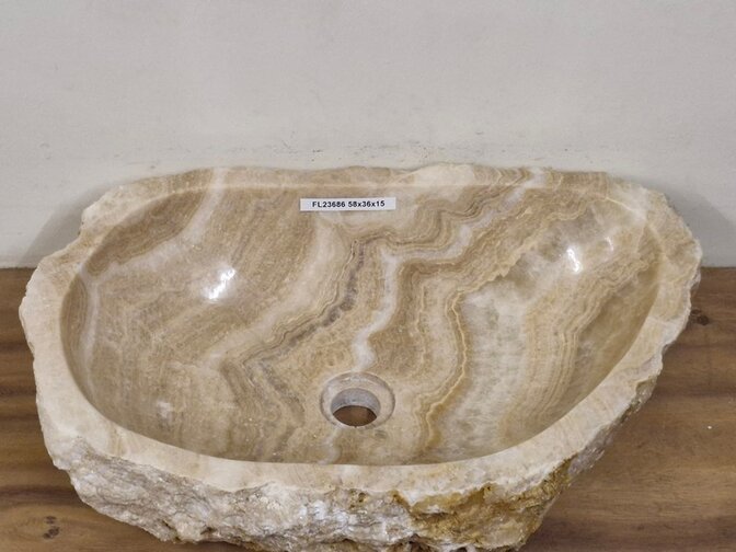 Onyx waskom - 58x36x15cm - FL23686