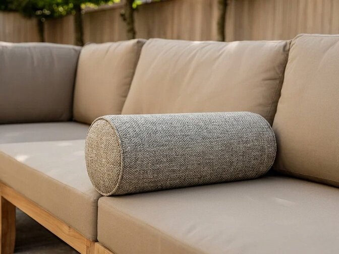 Rolkussen 20x52cm - Grey gemêleerd