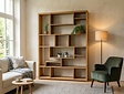 Teak boekenkast 150x200x30cm