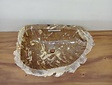 Waskom van versteend hout - 53x31x15cm - FL23705