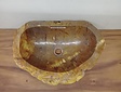 Waskom van versteend hout - 50x34x15cm - FL23706
