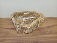 Waskom van versteend hout - 51x38x15cm - FL23707