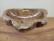Waskom van versteend hout - 56x32x15cm - FL23712