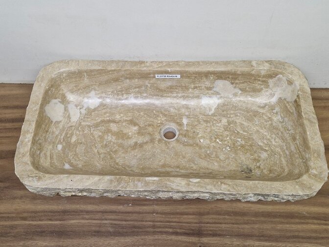Onyx wasbak Rechthoek - 82x42x15cm