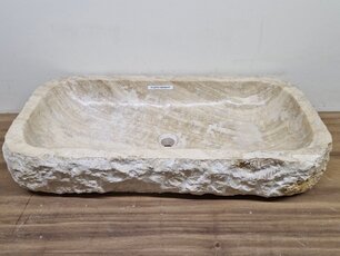 Onyx wasbak Rechthoek - 82x42x17cm
