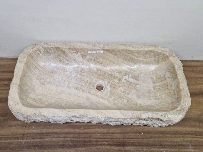 Onyx wasbak Rechthoek - 82x42x17cm