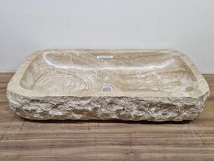 Onyx wasbak Rechthoek - 81x41x15cm - FL23724